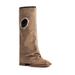 Women's Shoes Spring New Women's Mid Heel High Boots With Hole Design Simple Knight Boots_vogvips.com
