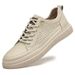 Men's Shoes Board Shoes Men's Cowhide Hollowed Out Breathable Trendy Lace-up Retro Men's Casual Shoes Cloth_vogvips.com