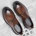 Men's Genuine Leather Dress Shoes Business Formal Wedding Shoes Single Sole_vogvips.com