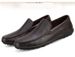 Men's Round Head Shoes Sleeve Casual Men's Casual Leather Shoes Loafer Men's Shoes Dad_vogvips.com