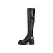 Instant Fashion Versatile New Round Toe Thick Sole High Petite Height Increasing Over-the-Knee Riding Boots For Women_vogvips.com