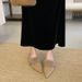 Fall/Winter 2025 New Style Pointed Toe Furry Warm Thin High Heel Mules For Women, Versatile Slip-On Shoes_vogvips.com