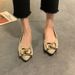 Flat Bottomed Bean Shoes Women In Spring New Popular And Versatile Korean Version Of Instagram Shallow Mouth_vogvips.com
