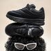 Men’s Shoes 2025 Fall/Winter New Puff-Style Bread Shoes, Chunky-Soled Lace-Up Dad Sneakers, Versatile Sports, Outdoor, And Casual Footwear_vogvips.com