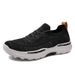 Men's Breathable Running Shoes Fly Knit Thick Bottom Casual Sneakers Round Toe EVA Outsole Non Slip Comfortable All Season_vogvips.com