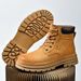 Men's Chunky Sole Martin Boots – Vintage British Style Work Boots With Genuine Pigskin Leather, High Top Winter Boots For Casual Wear_vogvips.com