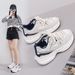 Dad Autumn New Ins Korean Edition Versatile Women's Thick Bottom Casual Running Sports Shoes Women_vogvips.com