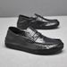Bean One Foot Style Le Fu Business Casual Soft Sole Comfortable Lazy Leather Men's Shoes_vogvips.com