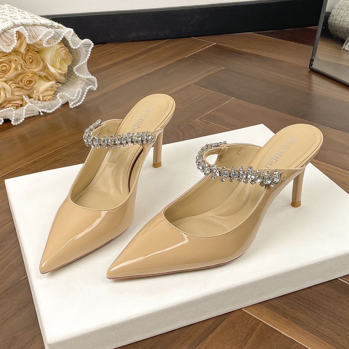 High Heels, Thin Heels, Femininity, Light Mouth Nude, French Small Fragrant Style, Not Tired Feet, Single Shoes_vogvips.com