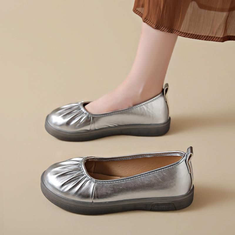Xiaoxiangfeng Flat Round Toe, Oft Ole, Hallow Mouth, Ingle Kick, Women' 2025 Ummer New Tyle With Kirt, Bean_vogvips.com