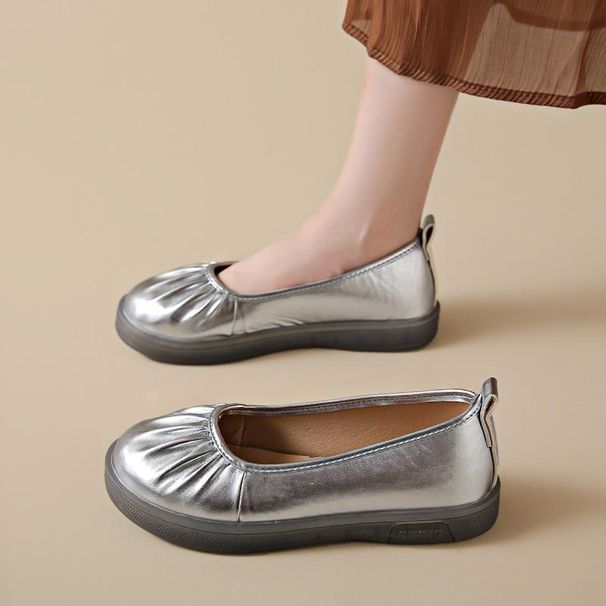 Xiaoxiangfeng Flat Round Toe, Oft Ole, Hallow Mouth, Ingle Kick, Women' 2025 Ummer New Tyle With Kirt, Bean_vogvips.com