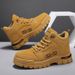 European Warm Series Autumn Winter New Fashion Versatile High-top Leather Motorcycle Yellow Martin Outdoor Sports Travel Height-increasing_vogvips.com
