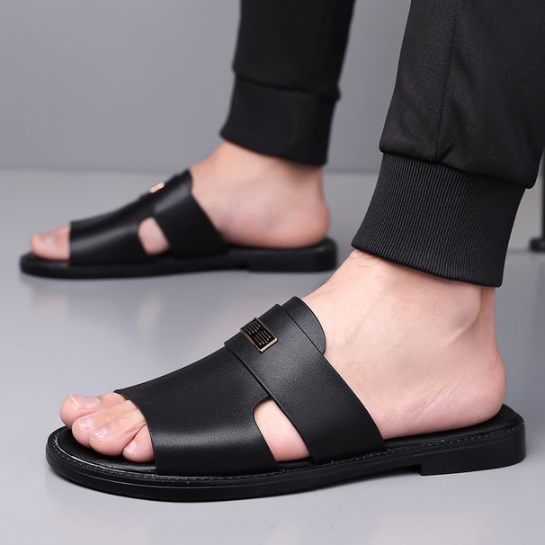 Sandals Men, 2025 New Thick Soled Non Slip Casual Beach Shoes, Dad Dual-use, Outdoor Cool Slippers For Men_vogvips.com