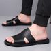 Sandals Men, 2025 New Thick Soled Non Slip Casual Beach Shoes, Dad Dual-use, Outdoor Cool Slippers For Men_vogvips.com