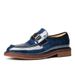 Glide Men's Business Casual British Style Cowhide Sole Loafers With Open Edge And Shiny Leather Slip-On Shoes_vogvips.com