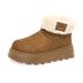 thick-soled Snow Boots Women's Fleece Thickened Warm Versatile Cotton Shoes Women's Fluffy Short Boots_vogvips.com