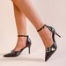 Free Shipping Metal French-style Buckle Strap Sandals, Hot Girl Pointed Toe High Heels, Sexy Single Shoes, European And_vogvips.com