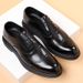 Euro Step 8cm Brogue Leather Breathable Business Formal Height Increasing For Men 6cm Spring Wedding Groom Shoes_vogvips.com