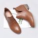 Solid color back hollowed out British small short boots female pointed head thick heel fashion boots_vogvips.com