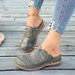 Summer New Women's Shoes Bowknot Hollow Out Closed Toe Flat Comfortable Floral Women's Slippers_vogvips.com