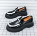 Suitable For All Seasons 2025 Spring/Summer New Casual Men's Thick Heel Slip-On Large Size Loafers Fashion Versatile Comfortable Simple Leather_vogvips.com