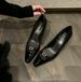 Pointed Toe Stiletto Patent Leather Rhinestone High Heels OL Commuter Women's Single Shoes_vogvips.com