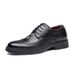 Euro Step Brogue Men's Carved Spring New Thick-Soled Business Formal Wedding British Style Crocodile Pattern Leather Shoes For Men_vogvips.com