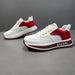 Men's Leather Board 2025 Spring Trend Black White Color Matching Sports Leisure Dad Versatile And High-End Shoes_vogvips.com
