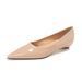 Flat Shoes Female Pointed Head Nude French Gentle Light Mouth Fairy Style With Skirt Single Shoes Female_vogvips.com