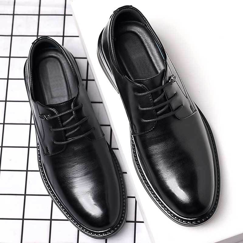 Suitable For All Seasons Suit Leather Soft Sole Men's Live Business Formal Youth Casual Groomsmen Wedding Shoes_vogvips.com