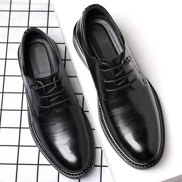 Suitable For All Seasons Suit Leather Soft Sole Men's Live Business Formal Youth Casual Groomsmen Wedding Shoes_vogvips.com