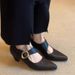 2025 Autumn New Style Pointed Toe Chunky Heel Strap-On French Versatile Shallow Metal Elegant High-Heel Pumps_vogvips.com