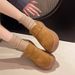 Thick Soled Boken Shoes, Women's New High Top Cotton Shoes, Lazy Shoes, Short Boots, Snow Boots_vogvips.com