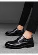 Leather Shoes Men's Casual Dress Engraved Suit Wedding Shoes Crocodile Pattern Men's Shoes_vogvips.com