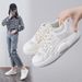 Little White Autumn New Korean Edition Ins Student Casual Sports Versatile Breathable Mesh Panel Shoes For Women_vogvips.com
