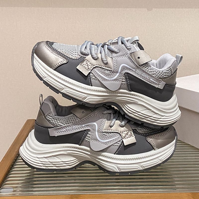 Dad Shoes Female Student Sports Running Shoes Casual Shoes Platform Height Increase_vogvips.com