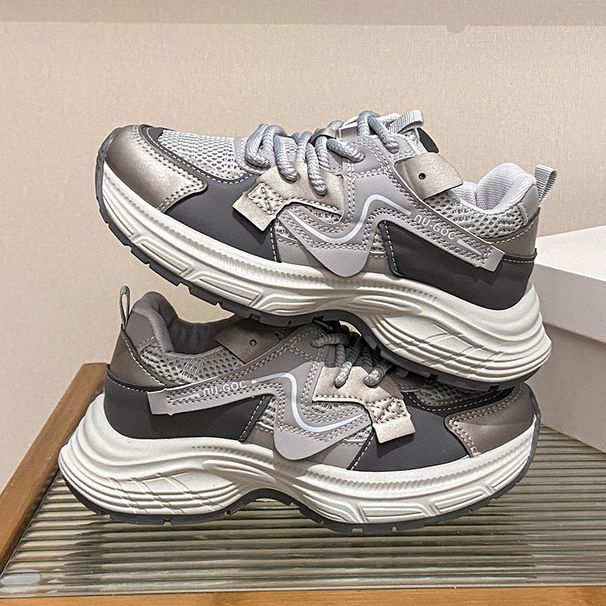 Dad Shoes Female Student Sports Running Shoes Casual Shoes Platform Height Increase_vogvips.com