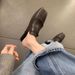 Women's Vintage Brogue Tassel Buckle Mule Flats - Genuine Leather Slip-On Loafers For Casual & Everyday Wear_vogvips.com