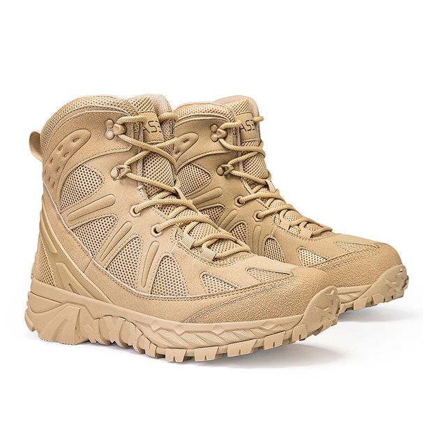 Anti Slip And Wear-resistant Outdoor Camping Jungle Desert Training Boots Hiking Shoes_vogvips.com