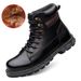 Martin Boots Men's High-top Wind First-layer Tooling Boots Inner Height-increasing Tide Boots Black Leather Boots Men's Shoes_vogvips.com