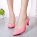 Plu-ize 2026 New Model Pointed Toe Hallow Mouth All-eaon Fahionable Chunky High-heeled Women' Plu-ize Work_vogvips.com