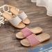 Linen Slippers For Women And Couples, Summer Indoor Non-Slip Thick Sole Wooden Floor Silent Cotton Linen Cool Slippers For Men And Women_vogvips.com