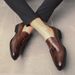 Large Size New Korean Business Men's British Style Brogue Leather Shoes_vogvips.com
