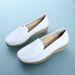Nurse Women's Soft Sole Spring And Autumn New Korean Version Versatile Bean Flat Bottomed Sloping Heel Breathable Anti_vogvips.com