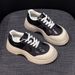 Platform Sole Internet Celebrity White Sneakers For Women 2025 New Korean Style Height Increasing Sports Casual Lazy Dad_vogvips.com