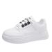 Little White Shoes Female Heightening Student Board Shoes Female Platform Street Casual Shoes_vogvips.com