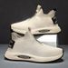 Men's Slip On Breathable Flyknit Mesh Sock Sneakers Lightweight Soft Sole For Running Walking Casual Athletic Non Slip Daily_vogvips.com