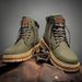 European Warm Series Large Yellow Autumn Winter Men's Martin Work High-top Desert Boots British Style Thick-soled Leather Shoes_vogvips.com