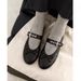Dance Shoes 2025 Spring Miu Bow Ballet Round Toe Shallow Mouth Flat Single Elegant Retro Mary Jane Women's Shoes_vogvips.com