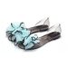 Heli Shark Women's Summer Fashion Peep-Toe Lace Large Flower Bow Flat Sandals Plastic Jelly Beach Shoes_vogvips.com